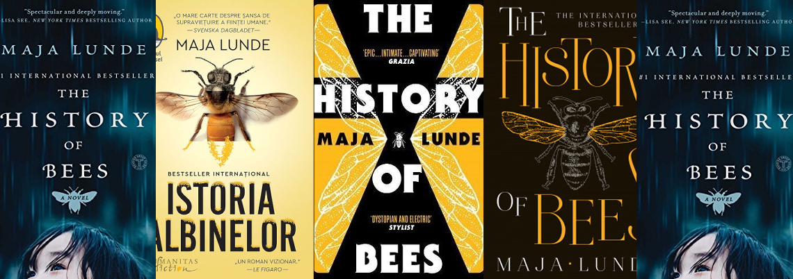 The History of Bees - book cover compilation banner