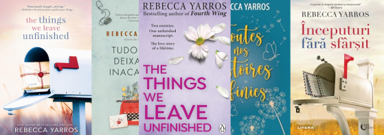 The Things We Leave Unfinished - book cover compilation banner