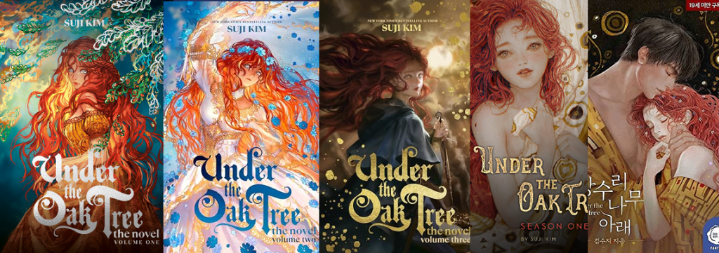 banner Under the Oak Tree series covers