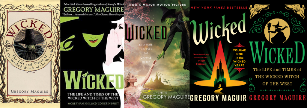 Banner Wicked book covers collage