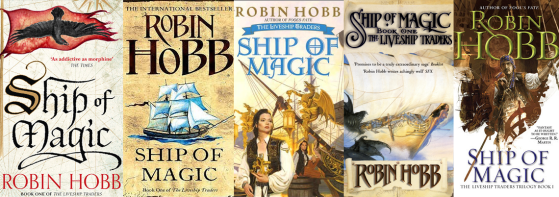 banner Ship of Magic book cover collage